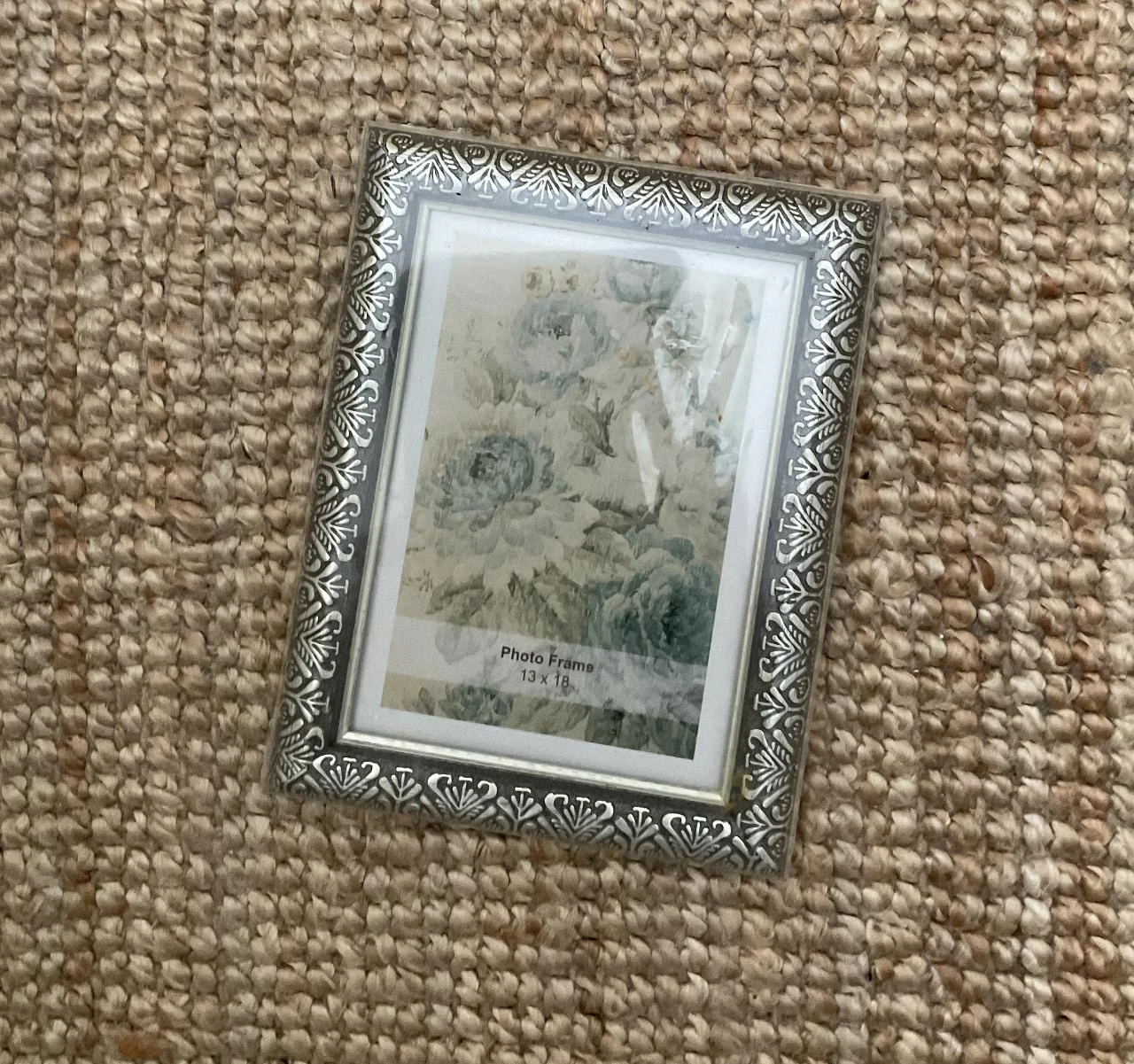 Cadre photo bohème argenté – élégant & déco